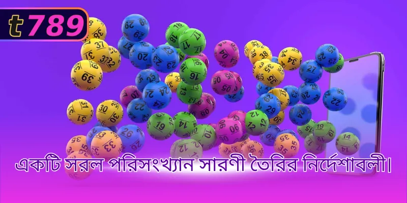 একটি সরল পরিসংখ্যান সারণী তৈরির নির্দেশাবলী।