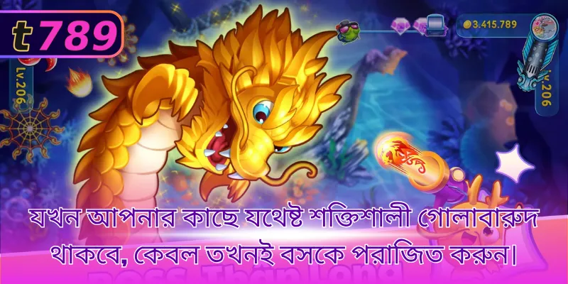 যখন আপনার কাছে যথেষ্ট শক্তিশালী গোলাবারুদ থাকবে, কেবল তখনই বসকে পরাজিত করুন।